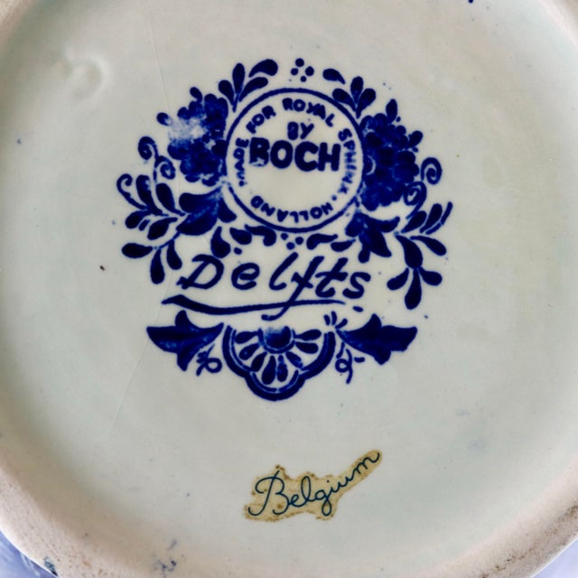 Vintage Large 15" Delft Blue Lidded Baluster Urn Ginger Jar by Boch for Royal Sphinx For Sale - Image 11 of 11