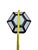 Vintage Art Deco Style Geometric Flush Mount Ceiling Light Milk Glass For Sale In Pittsburgh - Image 6 of 9
