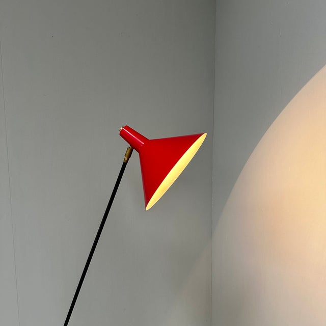 Space Age Floor Lamp by J. J. M. Hoogervorst for Anvia, Netherlands 1960s For Sale - Image 9 of 11