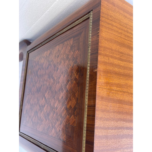 Antique French Louis XVI Style Commode Chest of Drawers With Beautiful Marquetry For Sale - Image 14 of 14