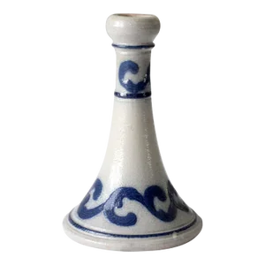 Vintage Wisconsin Pottery Salt Glaze Candlestick Holder