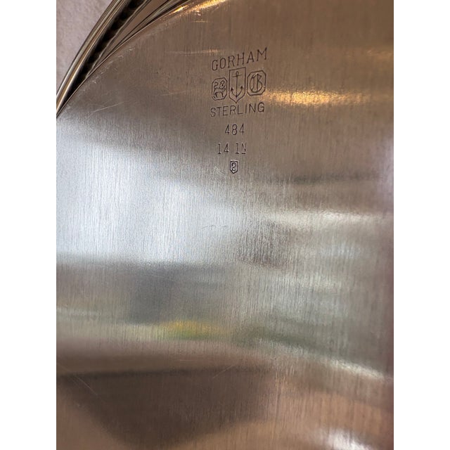 Metal Mid 20th Century Sterling Silver Gorham Platter For Sale - Image 7 of 8