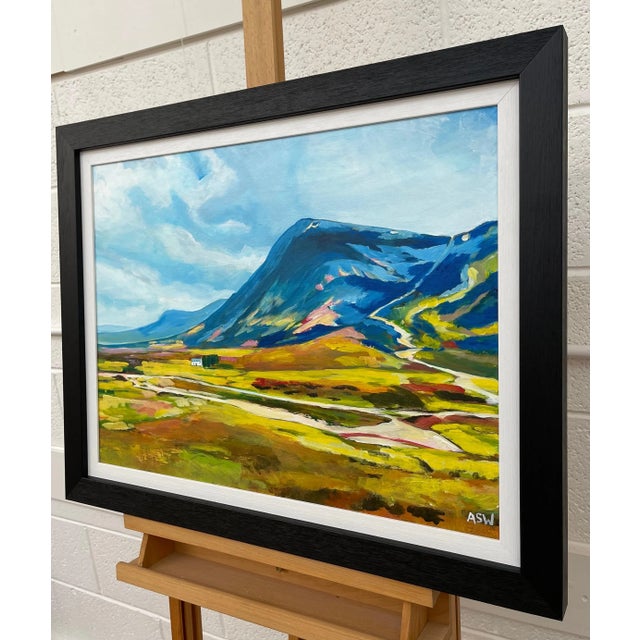 Angela Wakefield Colourful Abstract Landscape Painting of Scottish Highlands Contemporary Artist, 2021 For Sale - Image 6 of 11