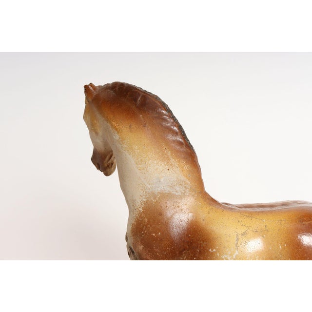 Vintage Painted Chalkware Horse Sculpture / Figurine For Sale - Image 10 of 18