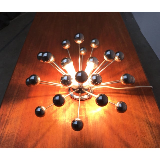 Metal Mid-Century German Space Age Atomic Table Lamp from Cosack For Sale - Image 7 of 18