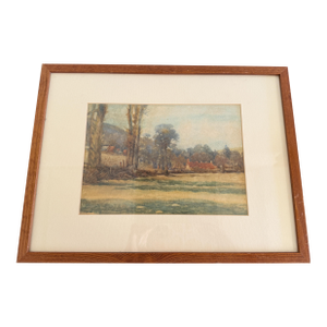 Antique English Watercolor Painting, 19th Century
