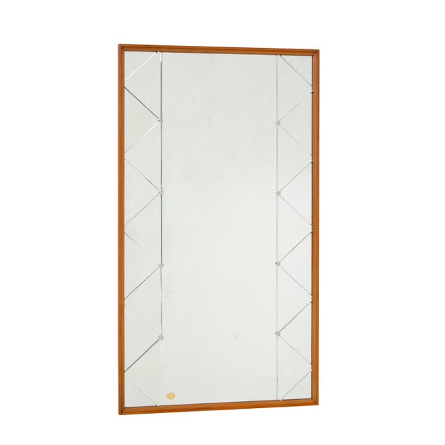 Mid-Century Modern Scandinavian Harlequin Mirrors by Kristall Nässjö, 1950 For Sale - Image 6 of 7