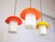 Mid-Century Glass and Brass Mushroom Pendant Lamps, Set of 3 For Sale - Image 5 of 17
