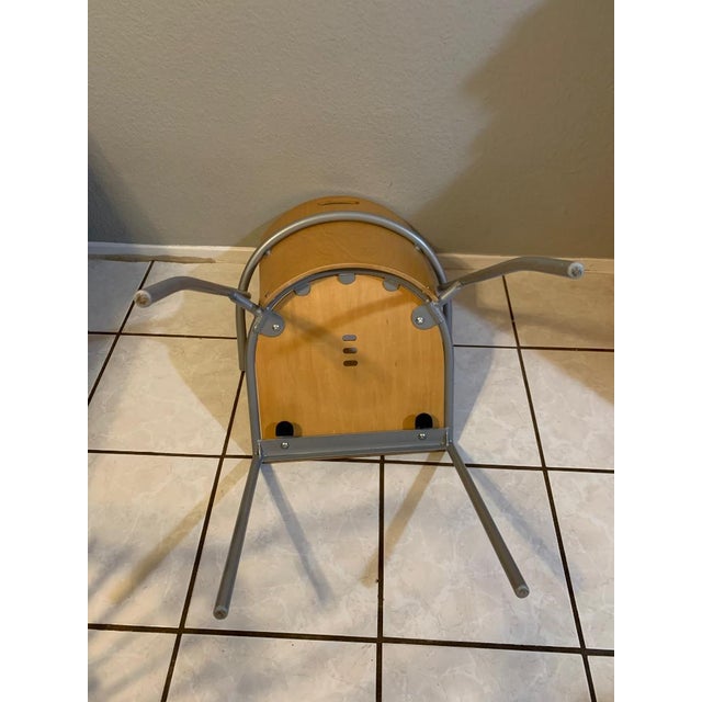 1970s 1970s Modernist Chair With Laminated Plywood Seat For Sale - Image 5 of 9