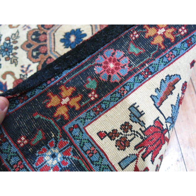 Mid 20th Century 20th Century Vintage Persian Bidjar Square Mat Size Rug - 2'6" x 3' For Sale - Image 5 of 6