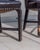 Pair of Vintage Black Vinyl Barrel Back Club Armchairs With Nailhead Trim For Sale - Image 11 of 15