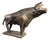 Brutalist Glazed Stoneware Bull Animal Sculpture by Mario Peruggini, 1960s For Sale