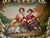 Vintage Rococo Gilt Wood Wall Mirror With Painted Pastoral Scene For Sale - Image 11 of 13
