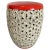 Orange Top Ceramic Detailed Garden Stool or Side Table For Sale - Image 13 of 13