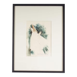 1975 Watercolor and Graphite Painting by Gerald G. Boyce For Sale