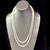 Traditional Natural Akoya Pearl Diamond Necklace 49" 18k White Gold 7 mm Certified For Sale - Image 3 of 13
