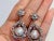 Bochic "Orient" Vintage Topaz & White Pearls Earrings Set 18K Gold & Silver For Sale - Image 16 of 18