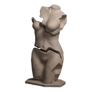 Woman's Torso Sculpture Fragmentia Triad 01 by Marcela Cure