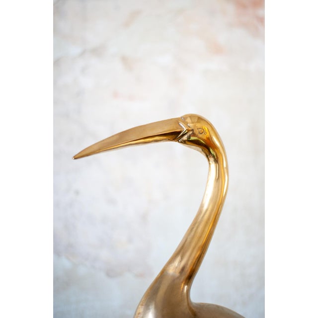 Flamingo Sculpture, 1970s, Brass For Sale - Image 4 of 6