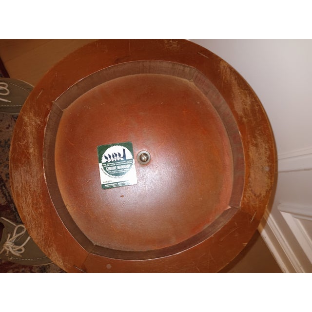 1920s Victorian-Style Mahogany & Marble Parlor Table. For Sale - Image 9 of 11