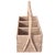 Wood Artifacts Rattan 3 Section Caddy/Cutlery Holder with Handle in White Wash For Sale - Image 7 of 10