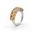 Not Yet Made - Made To Order Natural Citrine Half Band Modern Ring, Dainty Stacking Gemstone Ring Us 7 For Sale - Image 5 of 5
