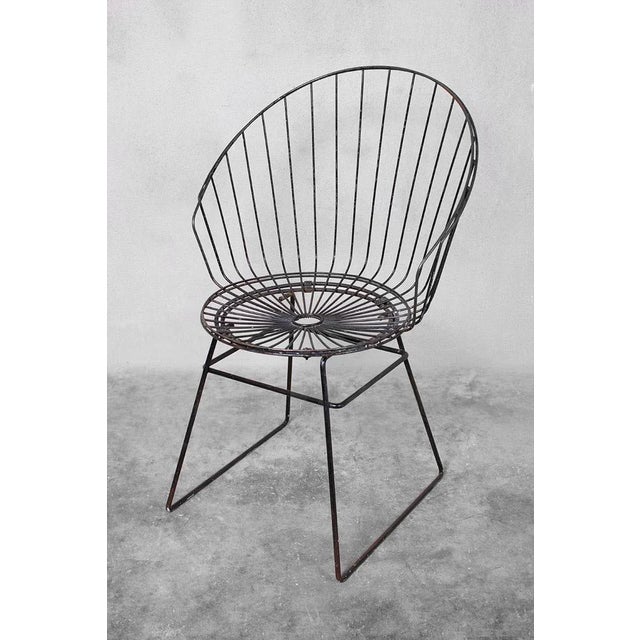 Mid-Century Modern Wire Chair by Cees Braakman for Pastoe, 1950s For Sale - Image 3 of 4