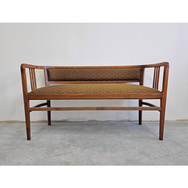 Art Nouveau Bench in Walnut by Otto Wagner, 1890s For Sale - Image 3 of 16