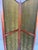 Austrian Secession Three-Panel Paravent in Olive Green Textile, 1910s For Sale - Image 12 of 16