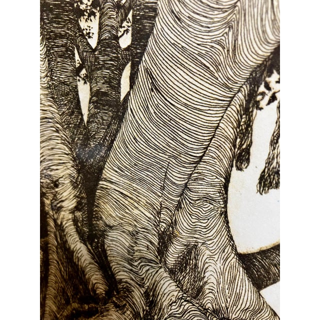 1970s Vintage Framed Artwork Lithograph Reproduction Titled "Tropical Fig Tree" by the American Artist Michael Edward Arth For Sale - Image 5 of 18