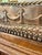 Metal Vintage Castilian Imports India Neoclassical Engraved Brass Gallery Serving Tray For Sale - Image 7 of 12