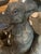 Vintage Resin Mother and Baby Elephant Statue With Trunks Raised For Sale - Image 16 of 16