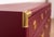 Drexel Professionally Refinished 1970s Drexel Accolade Campaign Buffet / Sideboard - Custom Luxurious Wine Burgundy For Sale - Image 4 of 10
