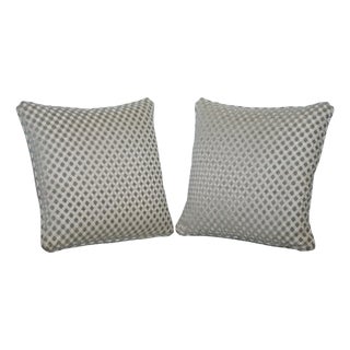 Vintage Duresta Duck Scatter Cushions in Cream and Sage, Set of 2 For Sale