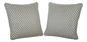 Vintage Duresta Duck Scatter Cushions in Cream and Sage, Set of 2
