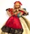 1960s Vintage Handcrafted Roldan Klumpe Spanish Folk Pair of Dolls For Sale - Image 5 of 12