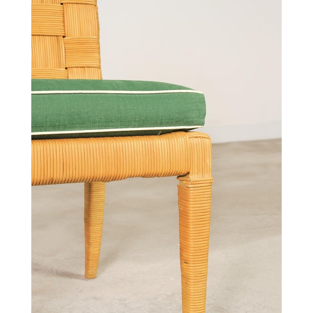 Set of Four John Hutton Bielecky Block Island Cane Dining Chairs For Sale - Image 16 of 18