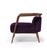 Not Yet Made - Made To Order Essex Purple Velvet Armchair by Javier Gomez For Sale - Image 5 of 7