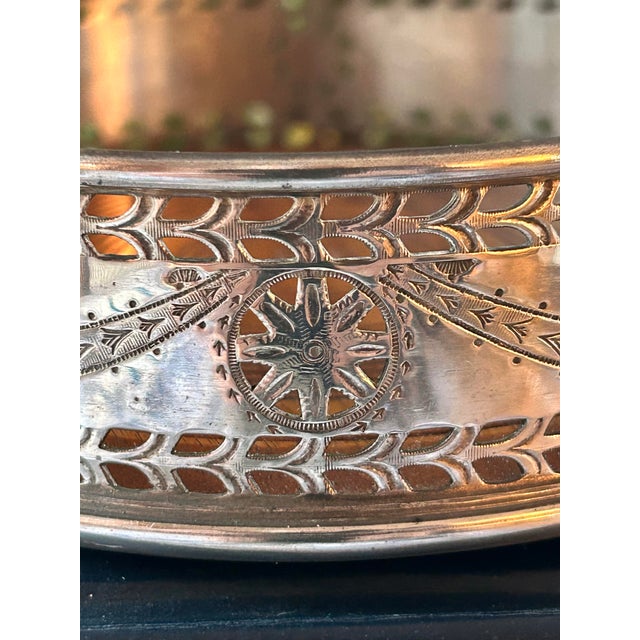 The Stieff Co. Vintage Kirk Stieff Silver Plate Wine Coaster for the Smithsonian For Sale - Image 4 of 8