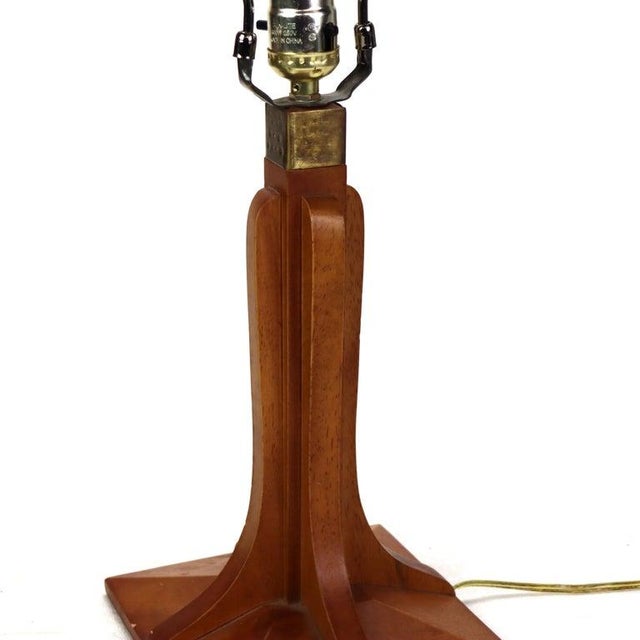 Brown Arts & Crafts Prairie School Table Lamp, Early 20th Century For Sale - Image 8 of 12