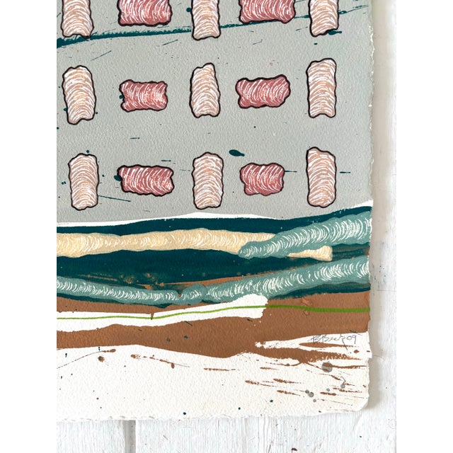 Barbara Beck 2009 Abstract Watercolor Painting on Paper - Signed/Dated/Unframed For Sale - Image 10 of 10