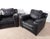 Art Deco Pair Vintage Massive Ferguson Copeland, Ltd. Tribecca Leather Lounge Club Tub Chairs For Sale - Image 3 of 16