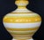 Mid-Century Modern Vibrant & Large-Scaled Italian 1960s Ovoid-Shaped Ceramic Lamps With Bold Horizontal Striping - a Pair For Sale - Image 3 of 4