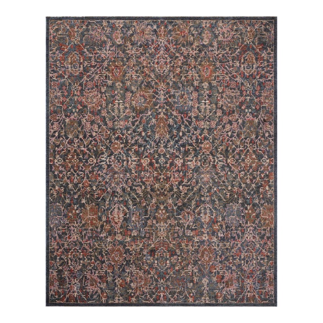 Loloi Winchester Denim / Sunset 3'-6" x 10' Runner Rug For Sale