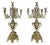 Vintage French Brass Ornate Decorative Candleholders, Set of 2 For Sale