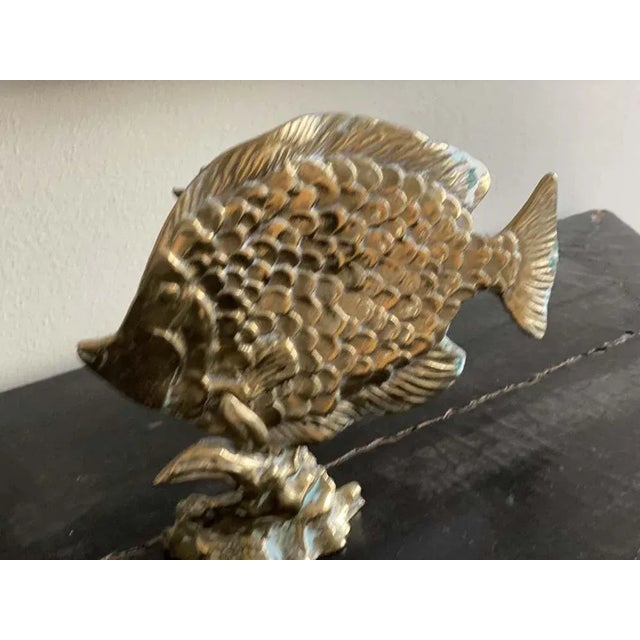 Fish Sculpture in Brass For Sale - Image 4 of 11