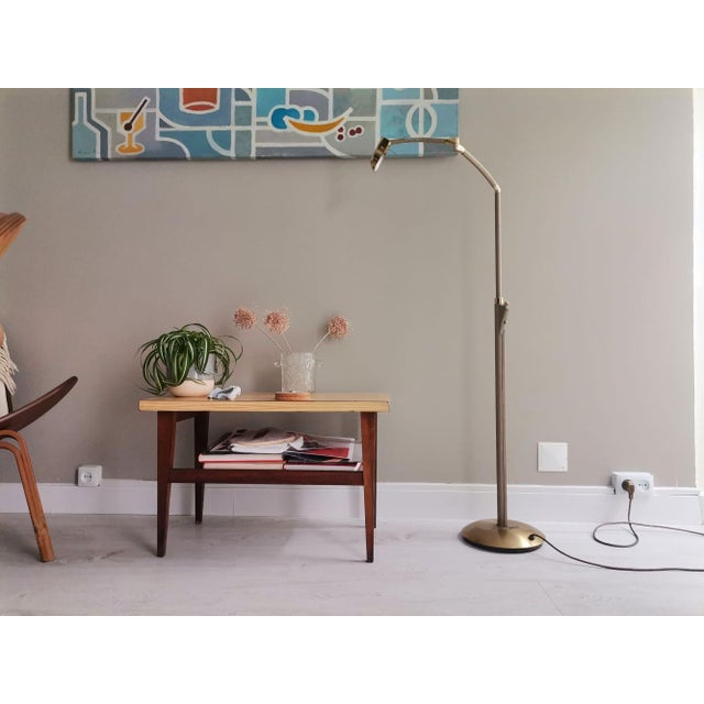 Vintage Adjustable Swing Arm Floor Lamp, 1970s For Sale - Image 4 of 18