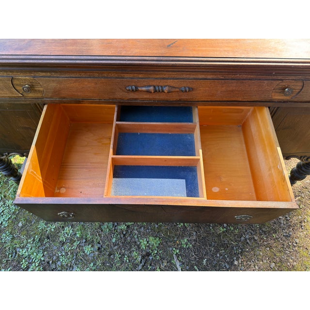 Brown 1920s Art Deco Jacobean Sideboard For Sale - Image 8 of 12