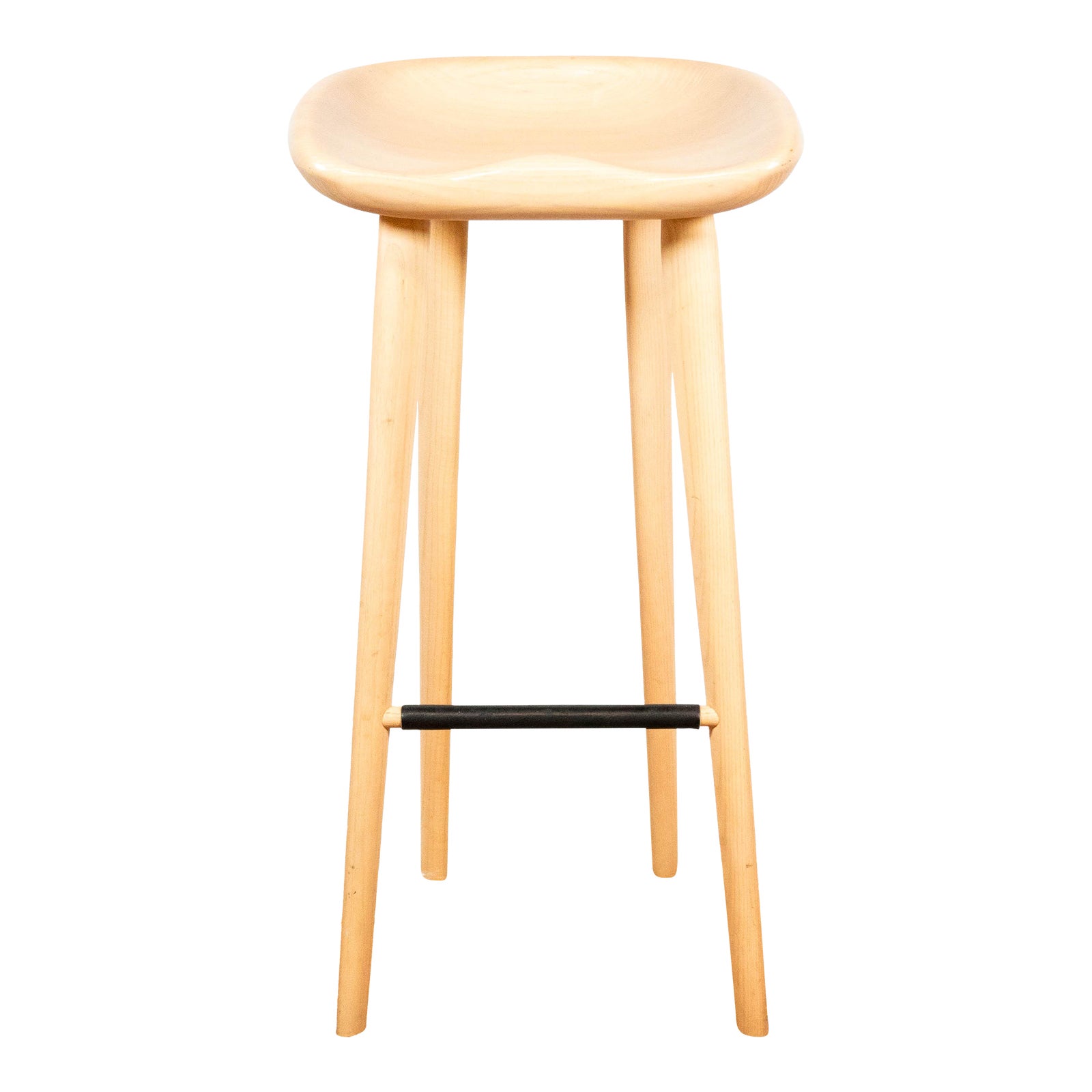 DWR BassamFellows Cb-23 Tractor Stool in White Ash | Chairish