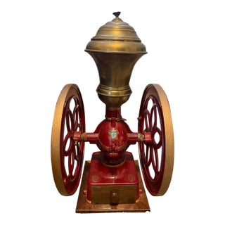 Late 19th Century Elma Model No.8 Cast Iron Table Top Coffee Grinder For Sale